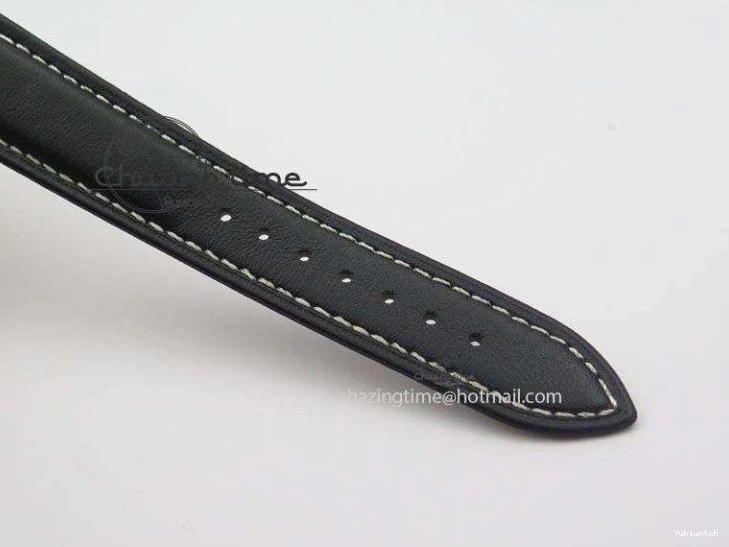 On Strap Black And Dial Numeral Date Leather A2824 Markers YG Cellini Brown Stick 0731